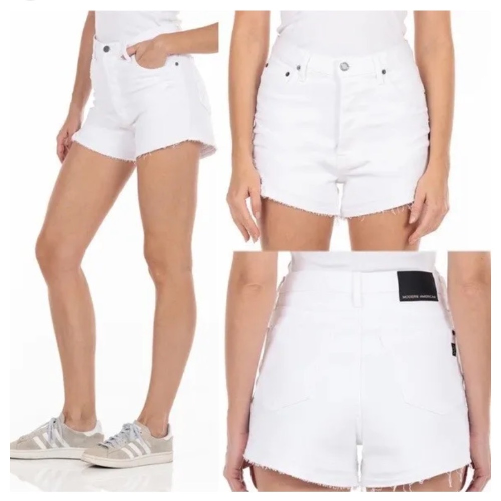 NWT Anthropologie Modern American East Side High Short in Vintage White